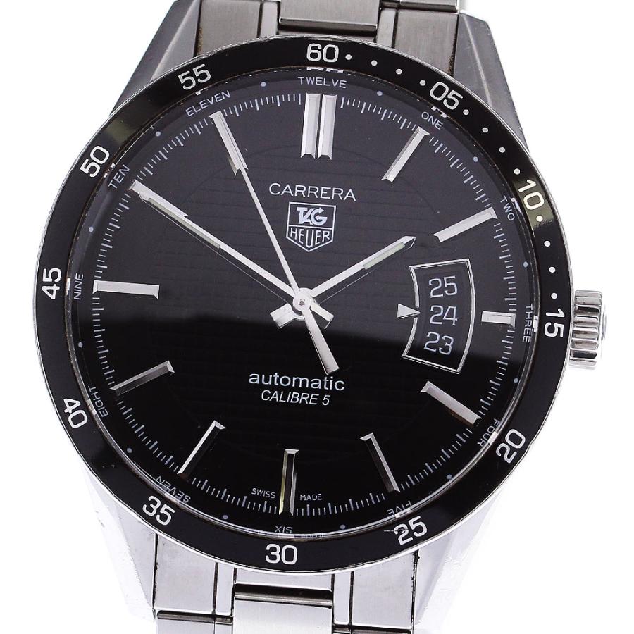 タグホイヤー カレラ キャリバー5 WV211M-0自動巻き稼動　SS 黒文字盤 TAG HEUER（タグ・ホイヤー） TAG HEUER WV211M-0 カレラ キャリバー5