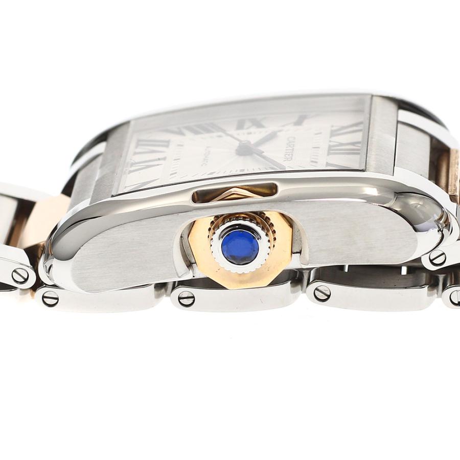 カルティエ CARTIER W5310037 タンクアングレーズLM デイト 自動巻き メンズ 美品 _816727 Cartier（カルティエ） CARTIER W5310037 タンクアングレーズLM デイト