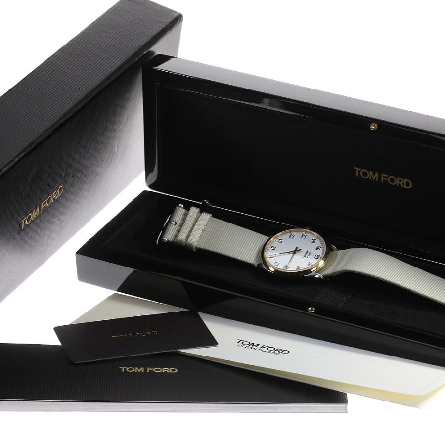 トムフォード TOM FORD TFT002009 N.002 SS/YG クォーツ メンズ 良品