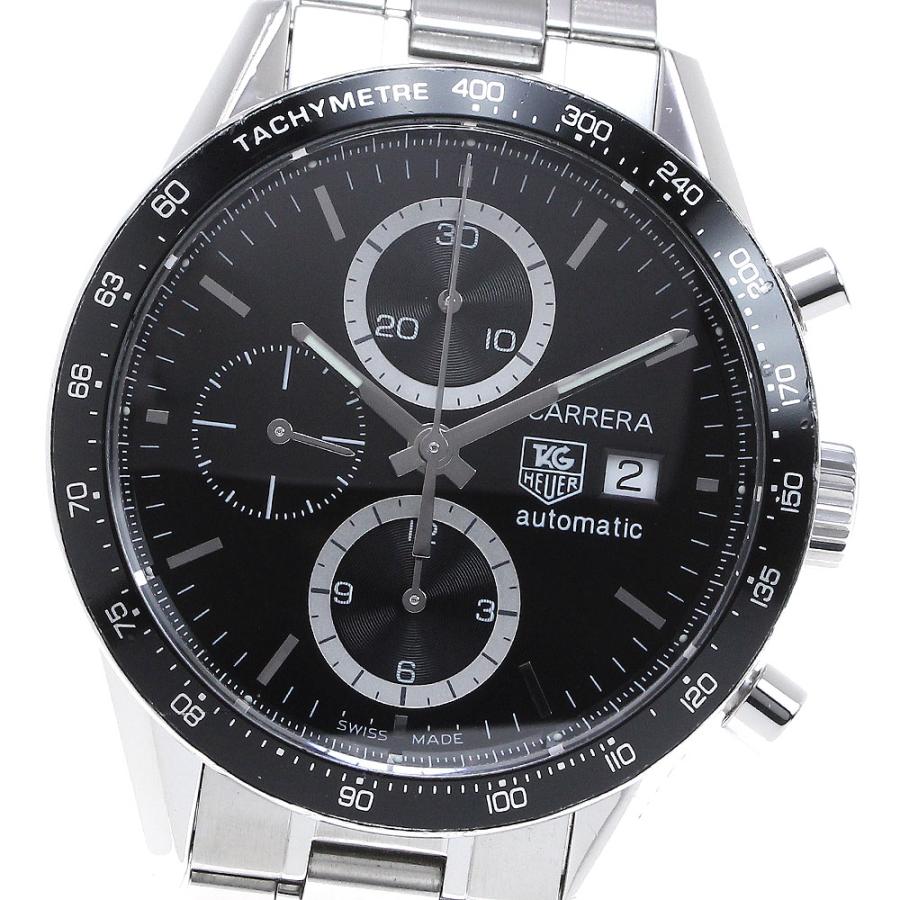 TAG HEUER（タグ・ホイヤー） TAG HEUER CV2010 カレラ クロノグラフ 自動巻き メンズ 保証書付き_817811 ...