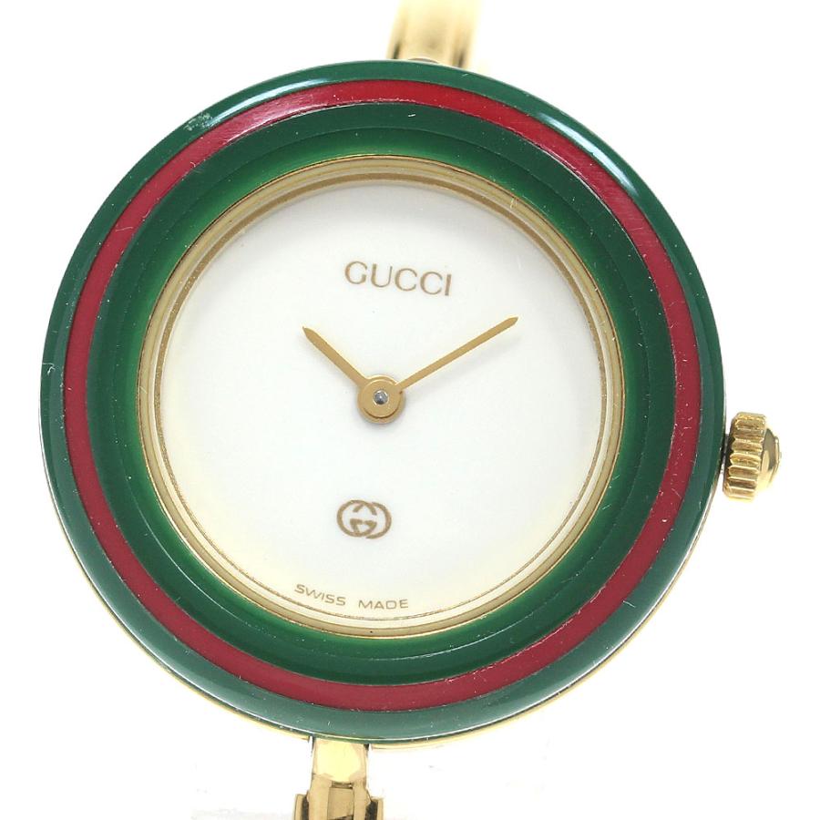 GUCCI（グッチ） GUCCI 11/12 チェンジベゼル クォーツ レディース 内