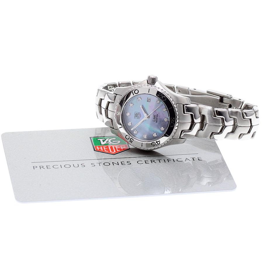 TAG HEUER シルバー クォーツ時計 TAG HEUER タグホイヤー WJ1317-0 リンク 11Pダイヤ クォーツ