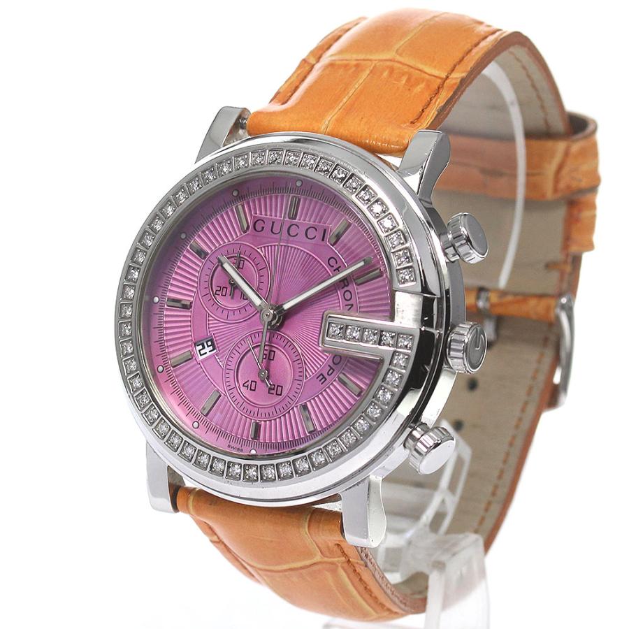 GUCCI グッチ 101M Gラウンド クロノグラフ ダイヤベゼル クォーツ