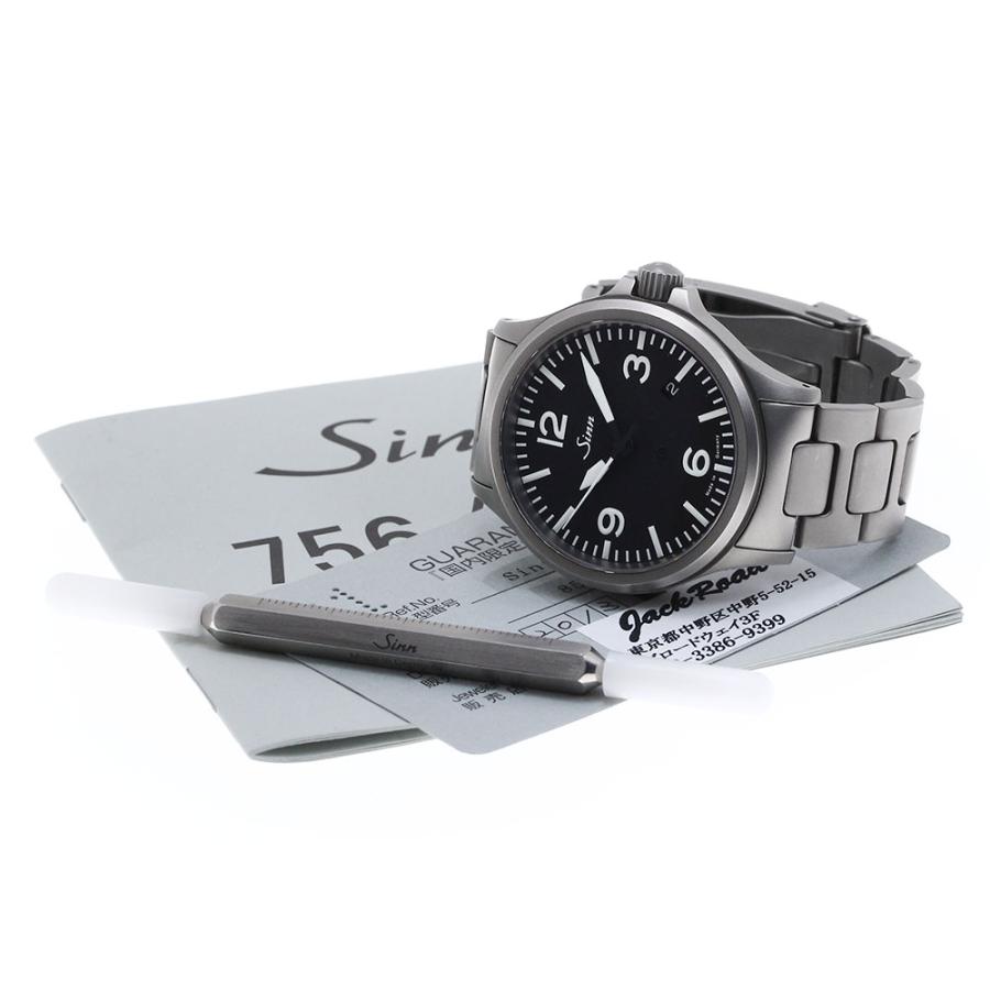 美品 ジン Sinn 856 保証書つき Sinn（ジン） Sinn 856 デイト 自動巻き メンズ 良品 保証書付き_