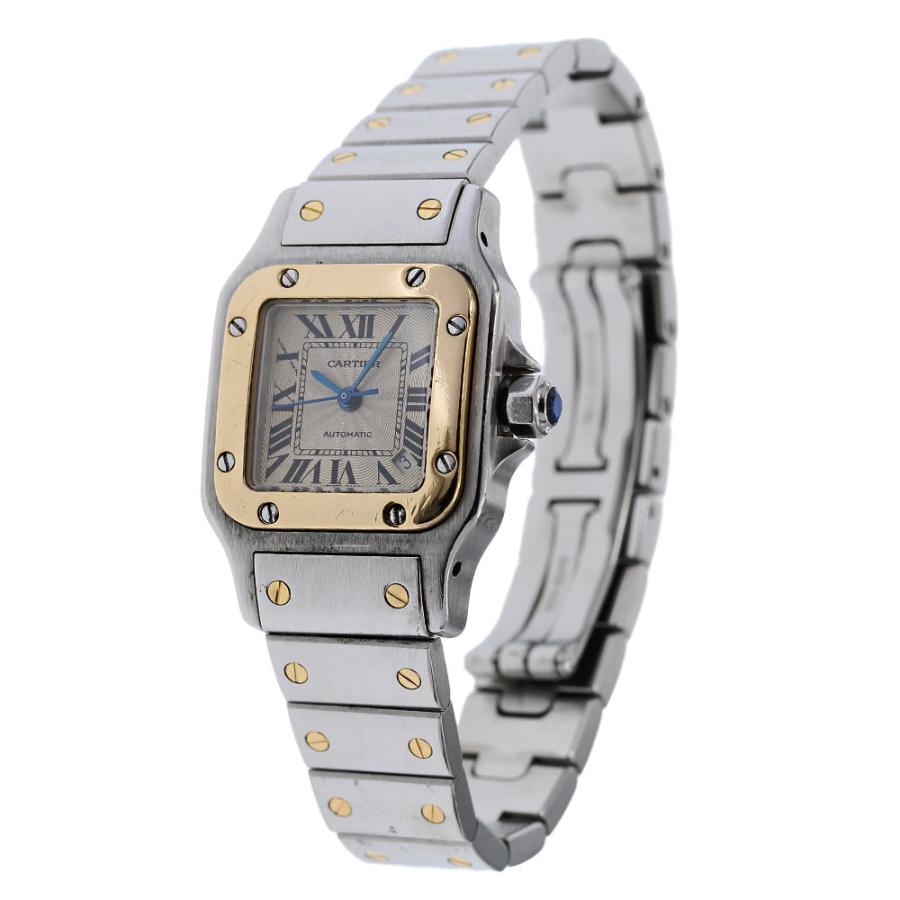 カルティエ CARTIER W20057C4 サントスガルべSM YGコンビ 自動巻き レディース _954211 Cartier - カルティエ CARTIER W20057C4 サントスガルべSM YGコンビ