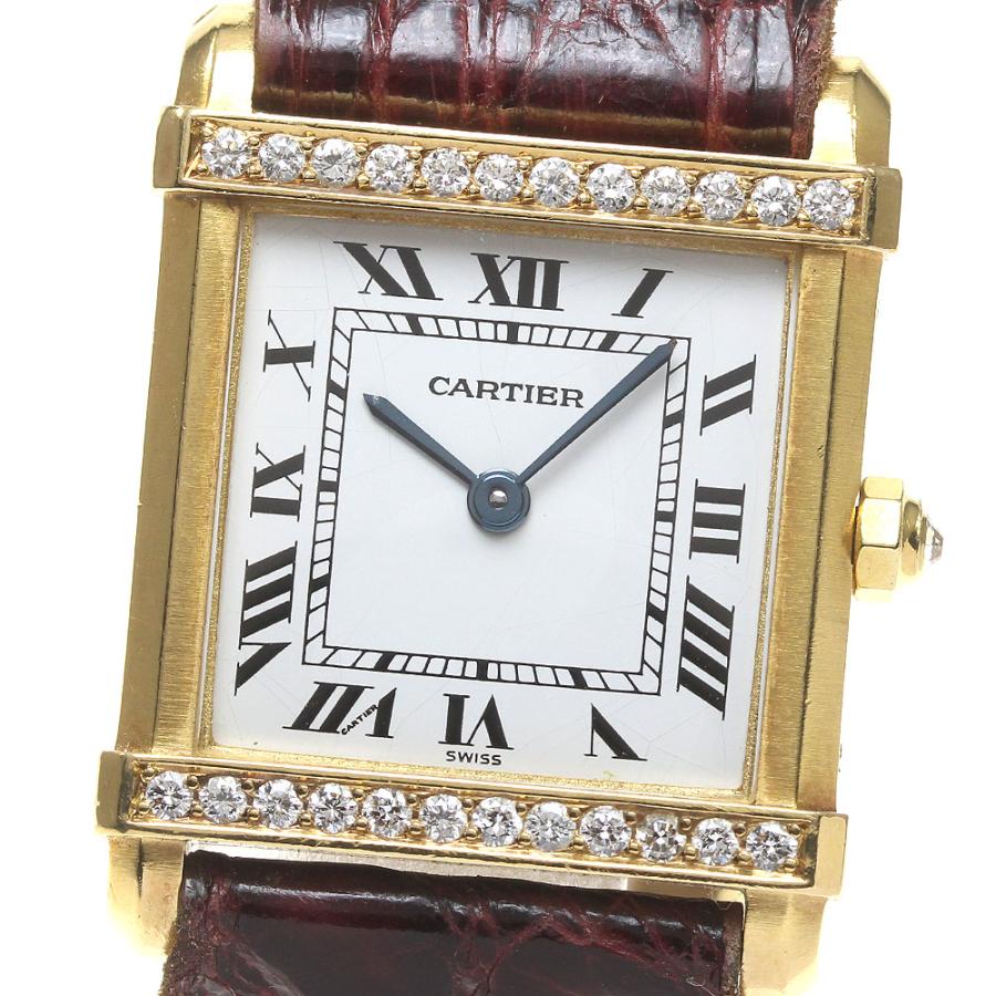 Cartier（カルティエ） タンクシノワーズ K18YG ダイヤ クォーツ