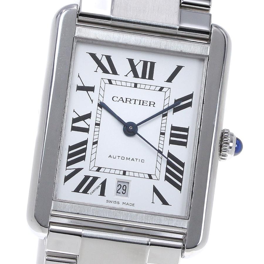 カルティエ CARTIER W5200028 タンクソロ XL デイト 自動巻き メンズ _894897 Cartier（カルティエ） CARTIER W5200028 タンクソロ XL デイト 自動