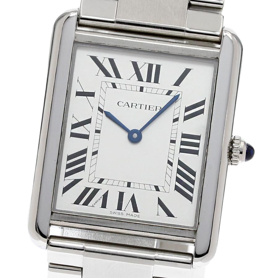 カルティエ CARTIER W5200014 タンクソロ LM クォーツ 腕時計 Cartier カルティエ CARTIER W5200014 タンクソロ LM クォーツ メンズ