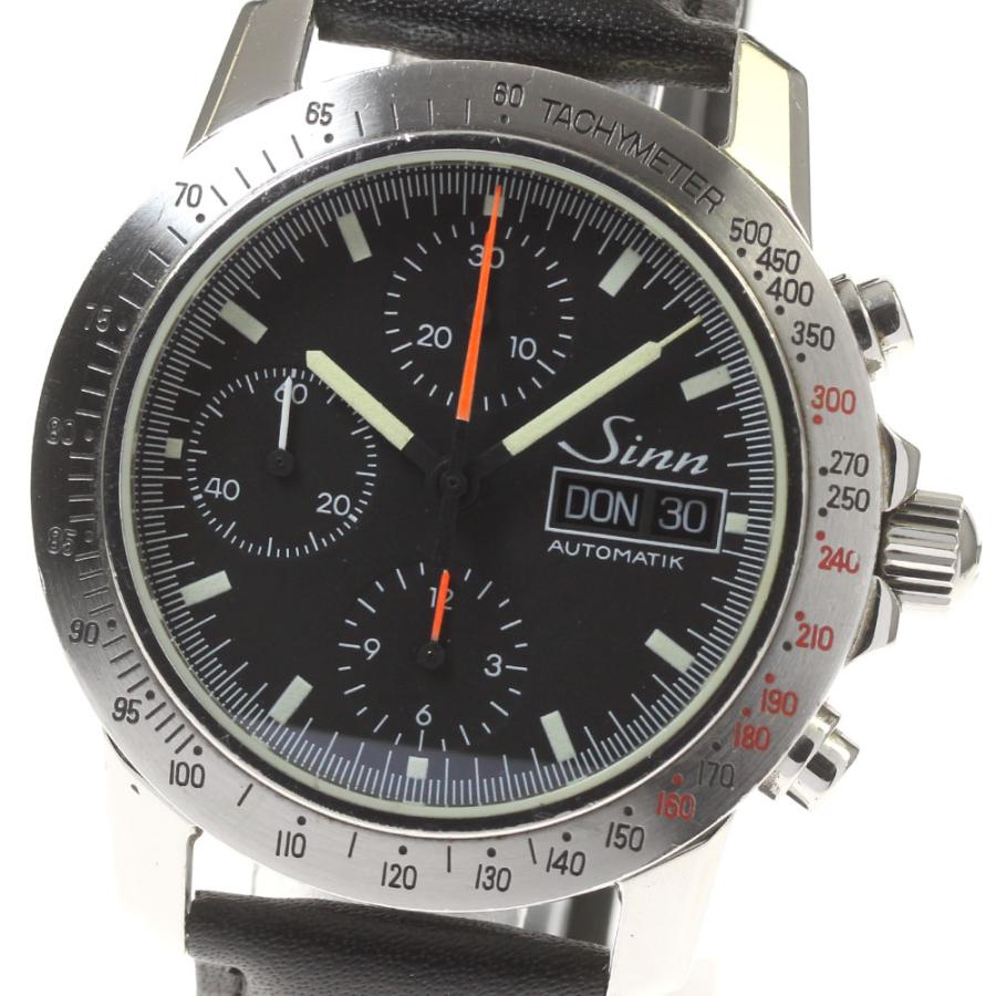Sinn ジン 303 アウトバーン クロノグラフ デイデイト 自動巻き メンズ  