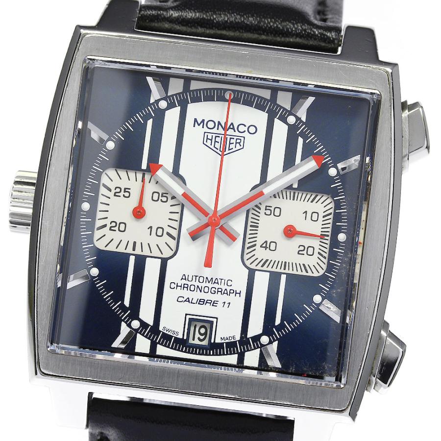 タグホイヤー TAG HEUER CAW211D-0 モナコ クロノグラフ スティーブ・マックィーン クロノグラフ 自動巻き メンズ 美品 _810057 TAG HEUER（タグ・ホイヤー） TAG HEUER CAW211D-0 モナコ クロノ