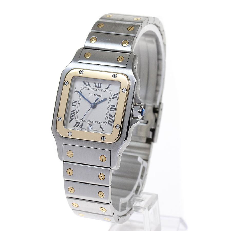 訳あり カルティエ CARTIER W20011C4 サントスガルベ LM YGコンビ クォーツ メンズ _825374 Cartier（カルティエ） CARTIER W20011C4 サントスガルベ LM YGコンビ