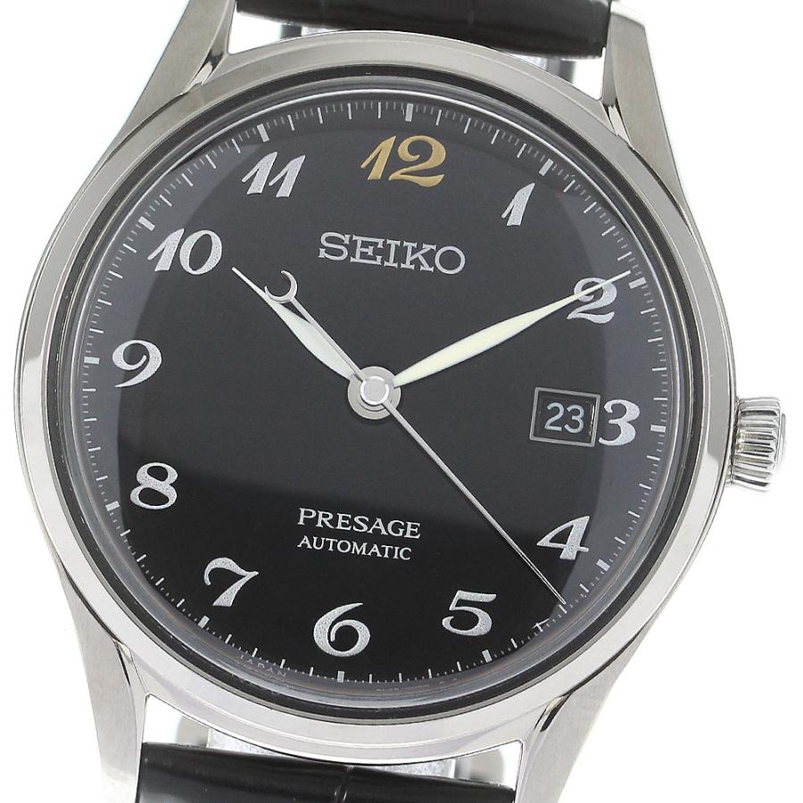 セイコー SEIKO SARA023/6L35-00B1 プレサージュ 漆蒔絵 サロン専用モデル 自動巻き メンズ 極美品 箱・保証書付き_972963 SEIKO（セイコー） SEIKO SARA023/6L35-00B1 プレサージュ 漆蒔絵