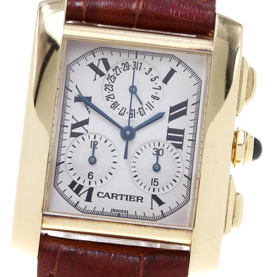 Cartier カルティエ CARTIER W5000556 タンクフランセーズLM クロノリ  