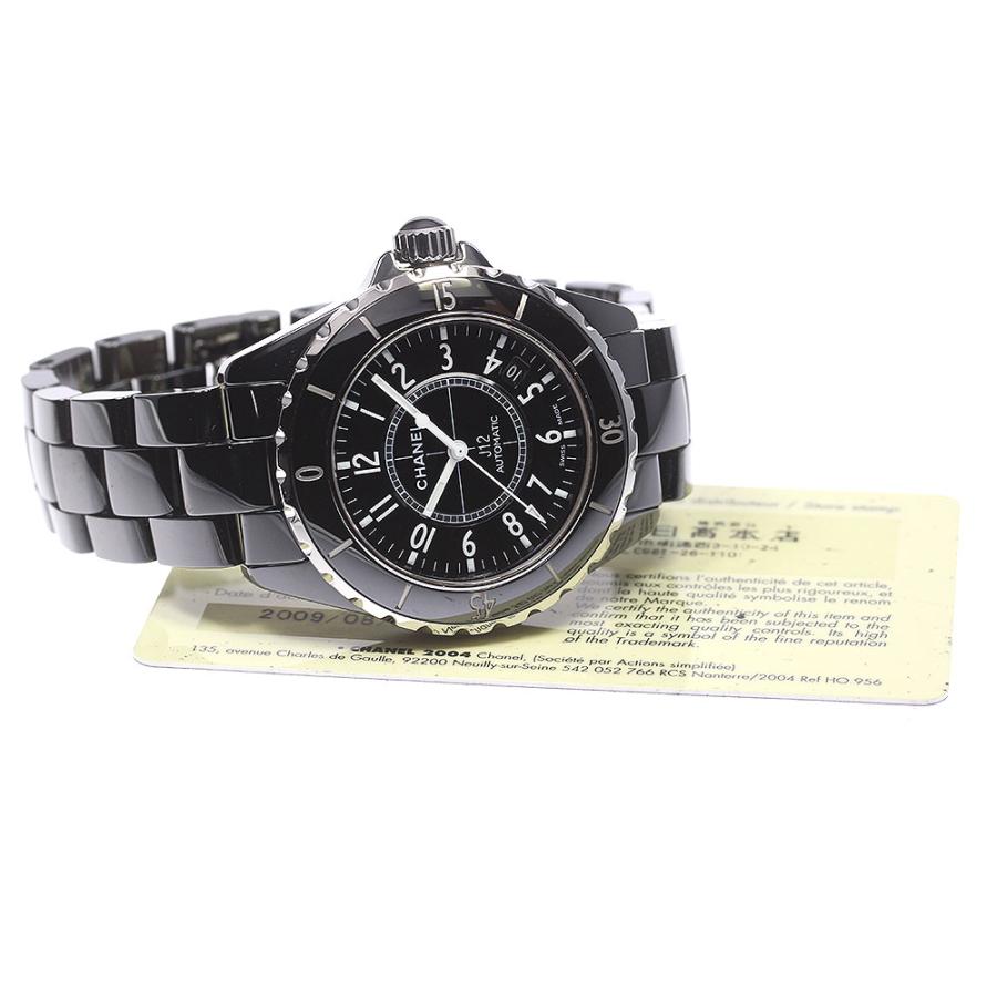 CHANEL シャネル H0685 J12 黒セラミック 38MM 自動巻き メンズ