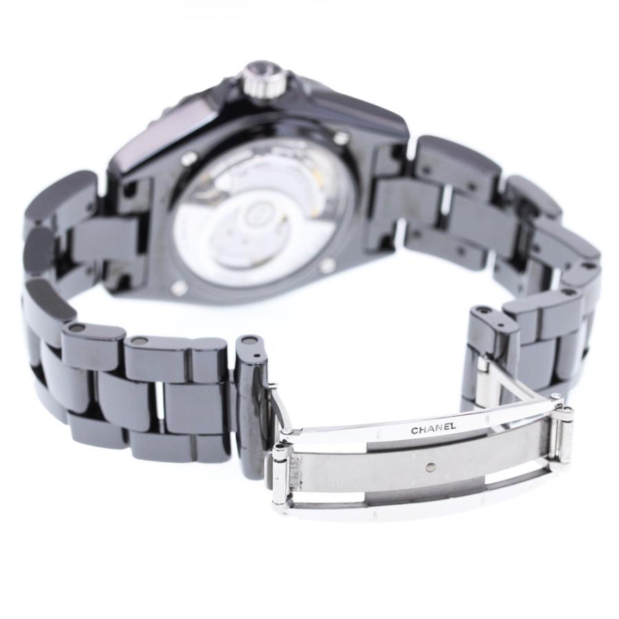 CHANEL シャネル H5697 J12 黒セラミック デイト 自動巻き メンズ 良品  