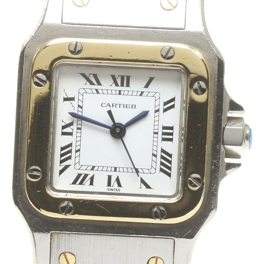 カルティエCARTIER サントスガルべSM YGコンビ自動巻き Cartier（カルティエ） サントスガルベSM YGコンビ 自動巻き