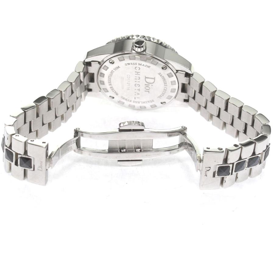 ディオール Dior CD112116 クリスタル ダイヤベゼル クォーツ 