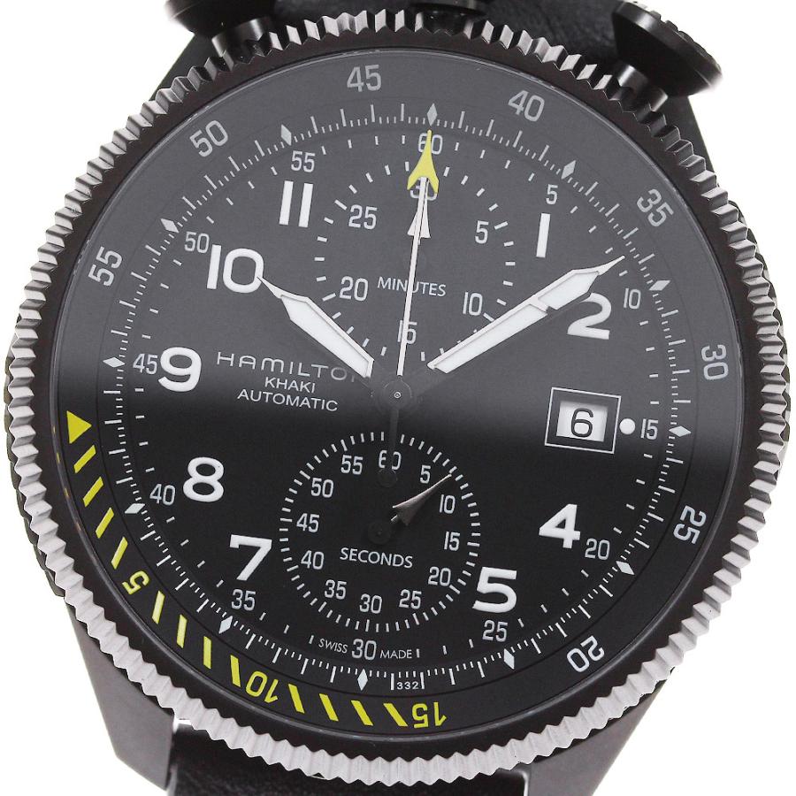 本日限定】 極美品HAMILTON メンズ自動巻きクロノグラフ 時計