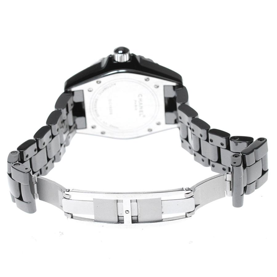CHANEL 訳あり シャネル H1626 J12 黒セラミック 38mm 12Pダイヤ