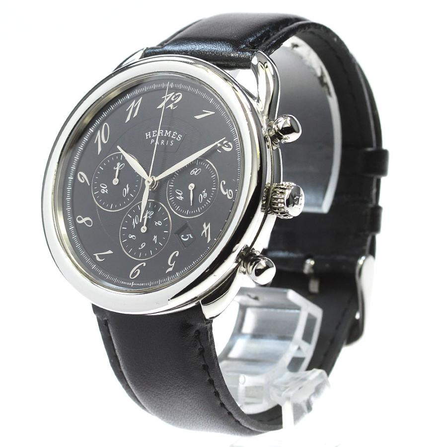 HERMES エルメス AR4.910a アルソー クロノグラフ 自動巻き メンズ  
