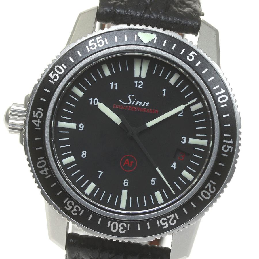 美品 箱付き ジン Sinn 603.EZM3 デイト 黒 自動巻き メンズ Sinn 訳あり ジン 603 EZM3 デイト 自動巻き メンズ _825727