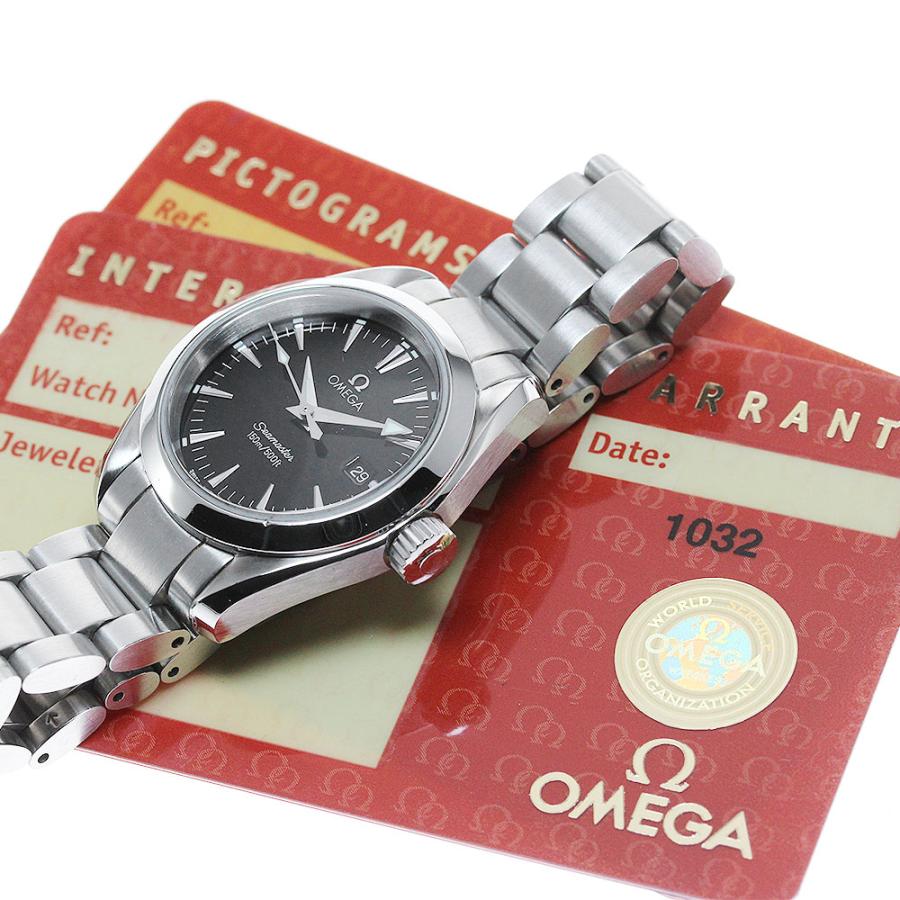 オメガ OMEGA 2577.50 シーマスター アクアテラ デイト クォーツ レディース 保証書付き_761121 OMEGA（オメガ） OMEGA 2577.50 シーマスター アクアテラ デイト
