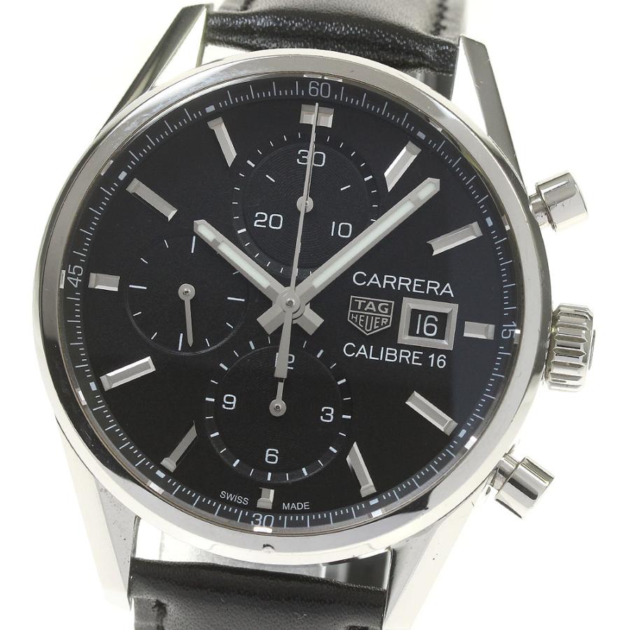 TAG HEUER（タグ・ホイヤー） TAG HEUER CBK2110 カレラ キャリバー16 クロノグラフ デイト 自動巻き メンズ ...