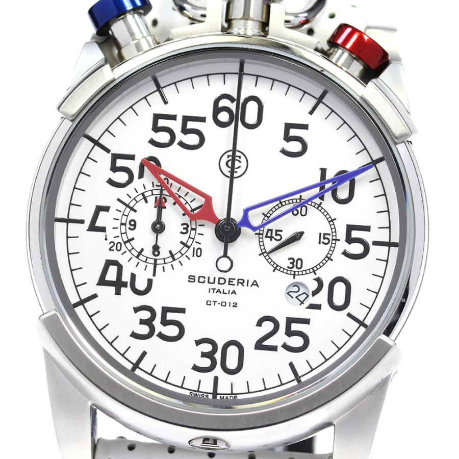 スクーデリア CT SCUDERIA CS20100 クロノグラフ クォーツ メンズ 良品  