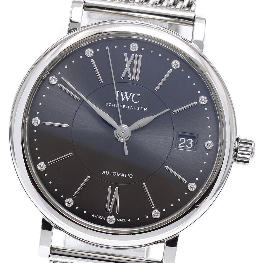 IWC SCHAFFHAUSEN IW458110 ポートフィノ オートマティック 37 12Pダイヤ 自動巻き ボーイズ _826685 ...