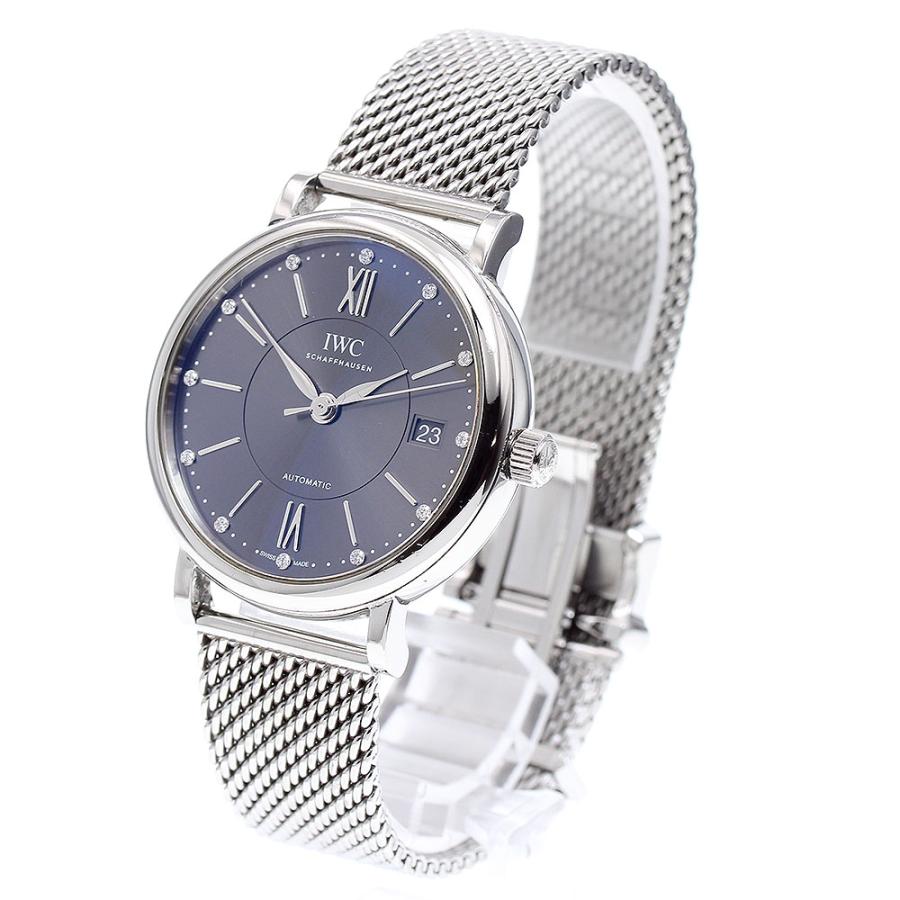 IWC SCHAFFHAUSEN IW458110 ポートフィノ オートマティック 37 12Pダイヤ 自動巻き ボーイズ _826685 ...