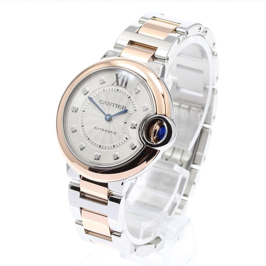 カルティエ CARTIER W3BB0006 バロンブルー 33mm 11Pダイヤ 自動巻き レディース 良品 保証書付き_826798 Cartier（カルティエ） CARTIER W3BB0006 バロンブルー 33mm 11Pダイヤ