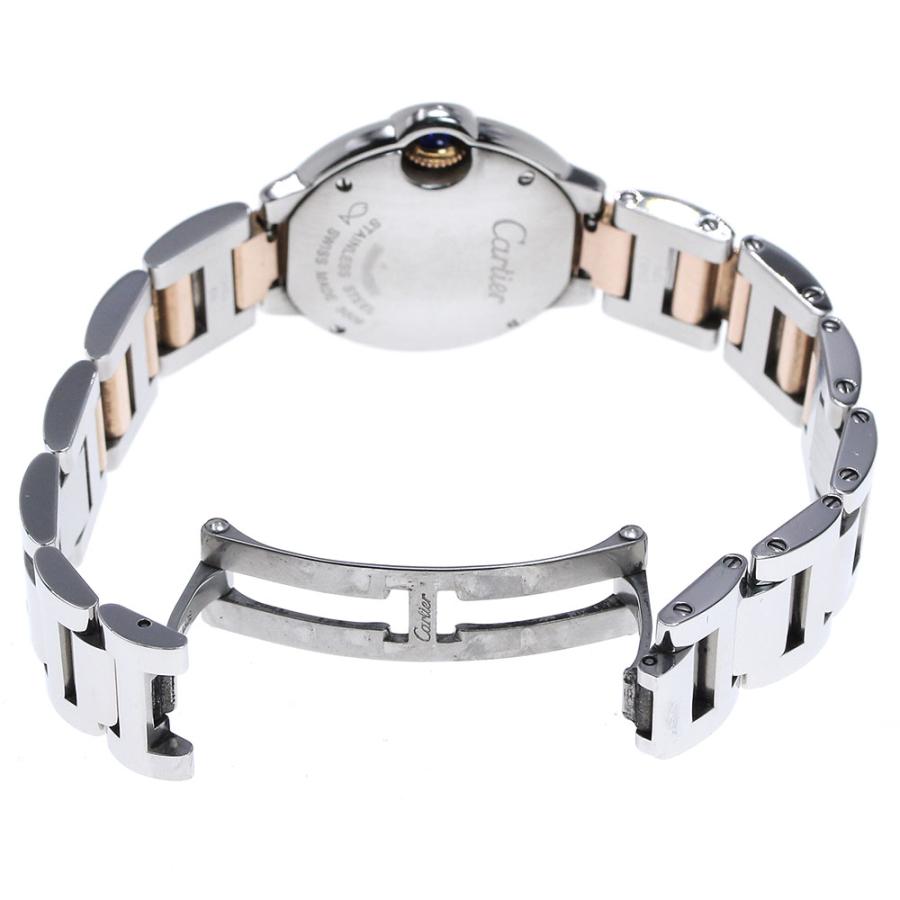 カルティエ CARTIER WE902030 バロンブルーSM K18PGコンビ 11Pダイヤ クォーツ レディース メーカーOH済み_921988 Cartier（カルティエ） CARTIER WE902030 バロンブルーSM K18PGコンビ