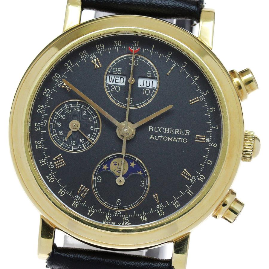 ブッフェラー BUCHERER 90008 K18YG トリプルカレンダー 自動巻き 
