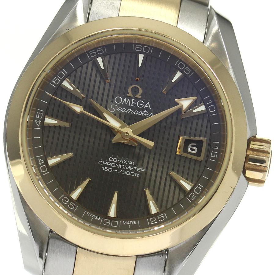 オメガ OMEGA 231.20.30.20.06.002 シーマスター アクアテラ 150M 18KYGベゼル デイト 自動巻き レディース 保証書付き_878081 OMEGA（オメガ） OMEGA 231.20.30.20.06.002 シーマスター アクアテラ