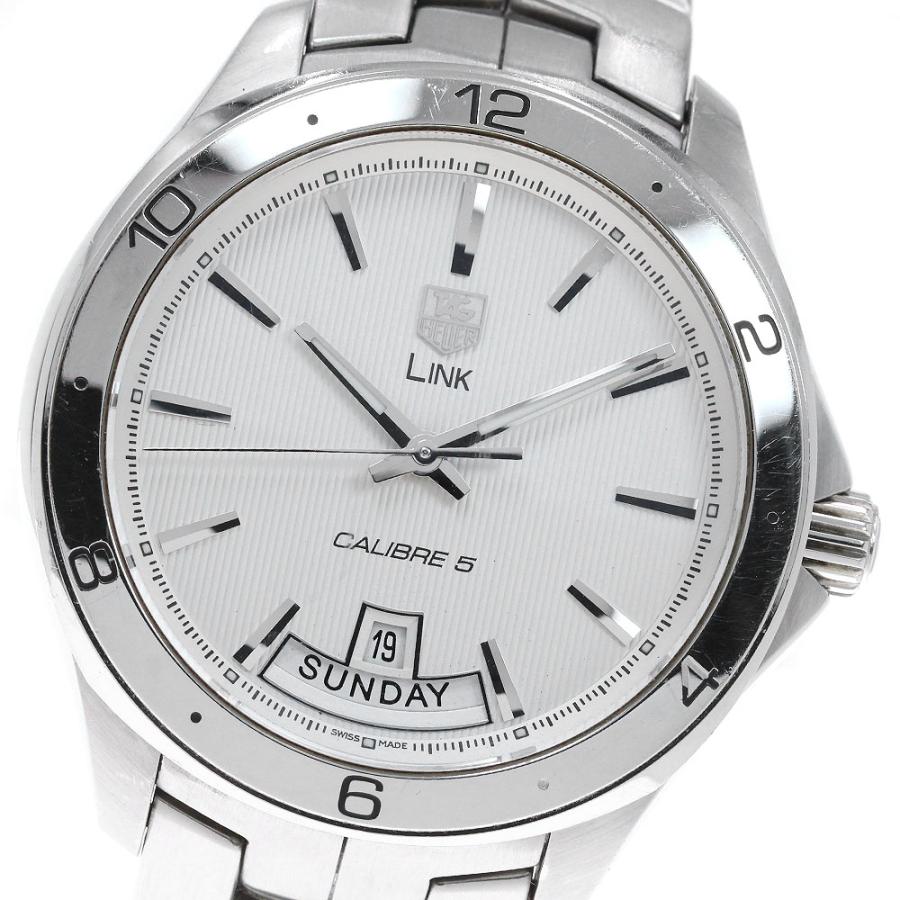 訳あり タグホイヤー TAG HEUER WAT2011 リンク デイデイト 自動巻き 