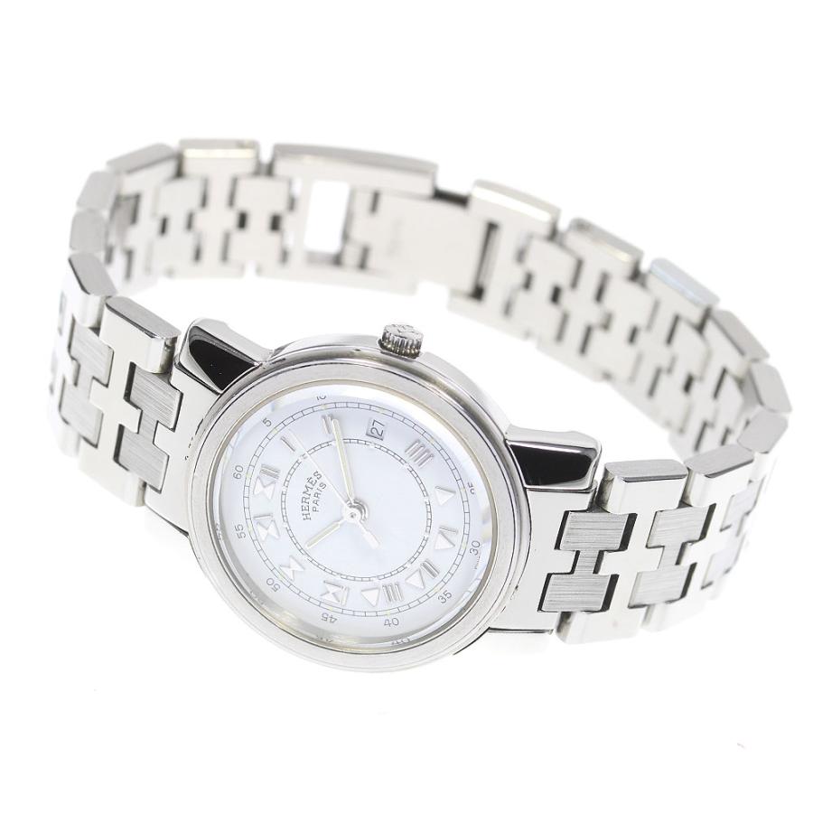 エルメス キャリック CA1.210 ホワイト デイト レディース 時計 美品 HERMES 【HERMES】エルメス キャリック デイト CA1.210 クォーツ