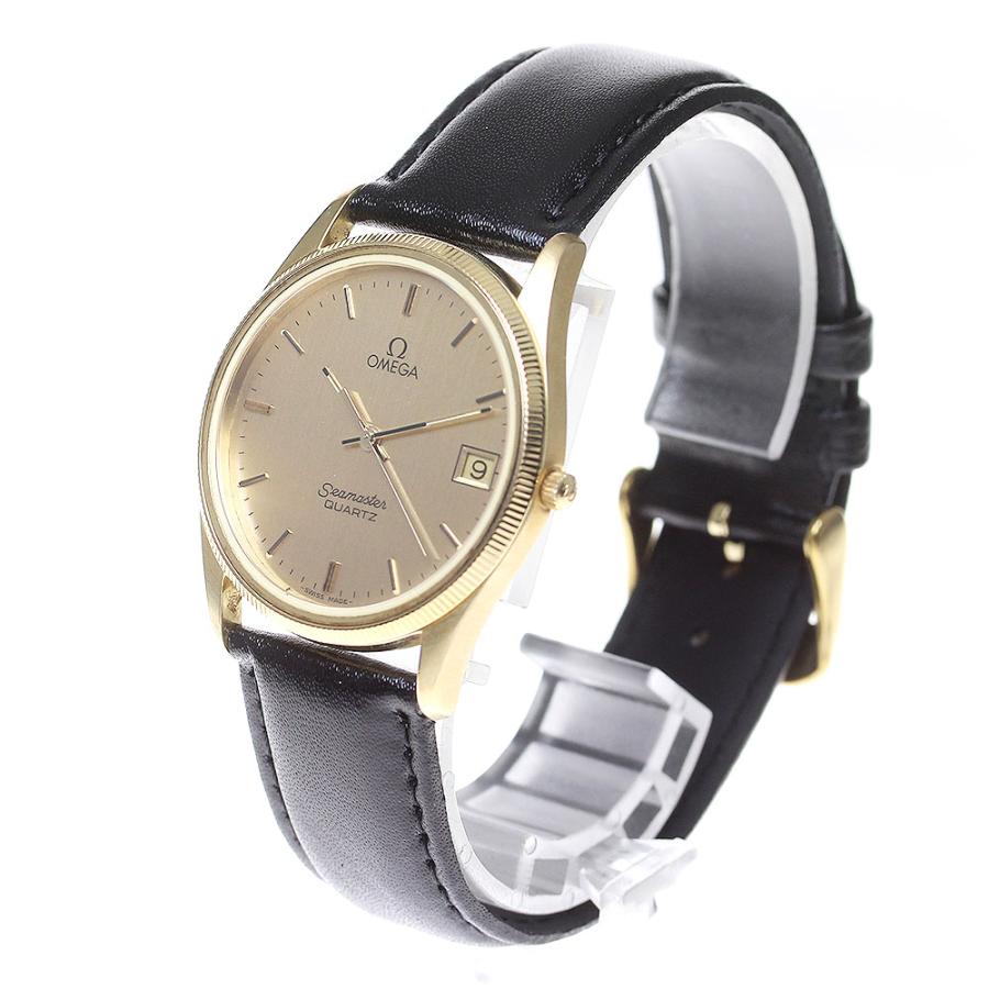 ✨OMEGA✨オメガ✨シーマスター✨デイト✨ゴールド✨メンズ✨腕時計✨ OMEGA（オメガ） シーマスター デイト クォーツ メンズ 良品 _827590