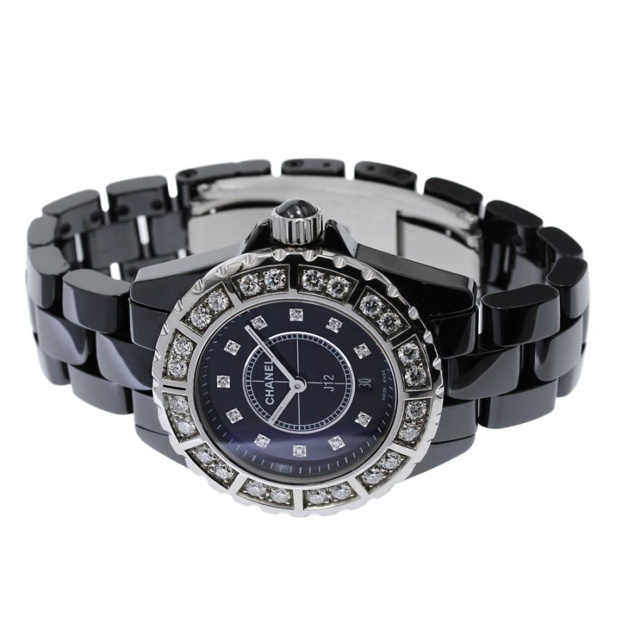 CHANEL シャネル H2427 J12 11P ラージダイヤベゼル クォーツ