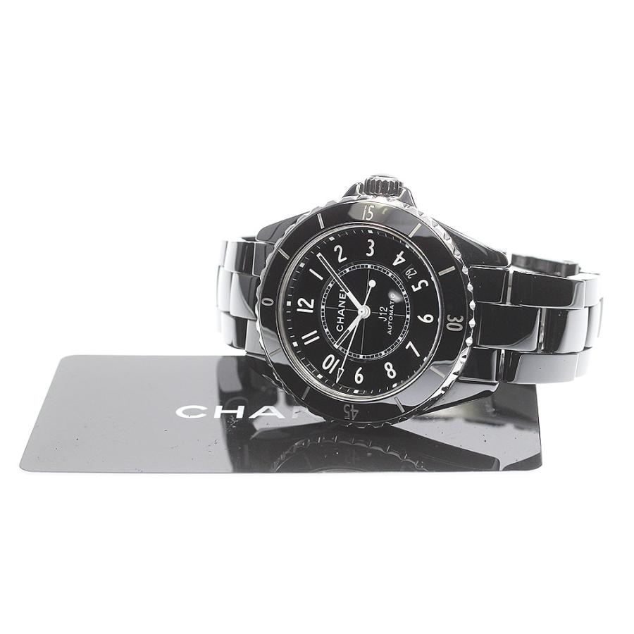 CHANEL シャネル H5697 J12 黒セラミック デイト 自動巻き メンズ 良品  