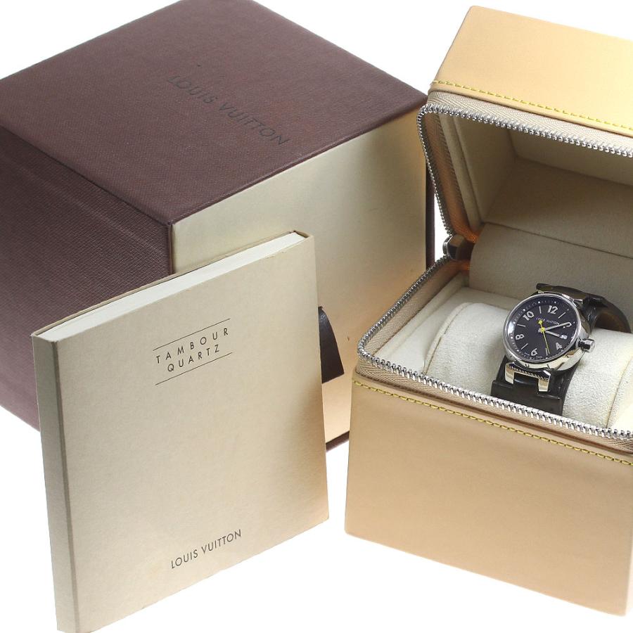 LOUIS VUITTON ルイ・ヴィトン Q1211 タンブール デイト クォーツ  