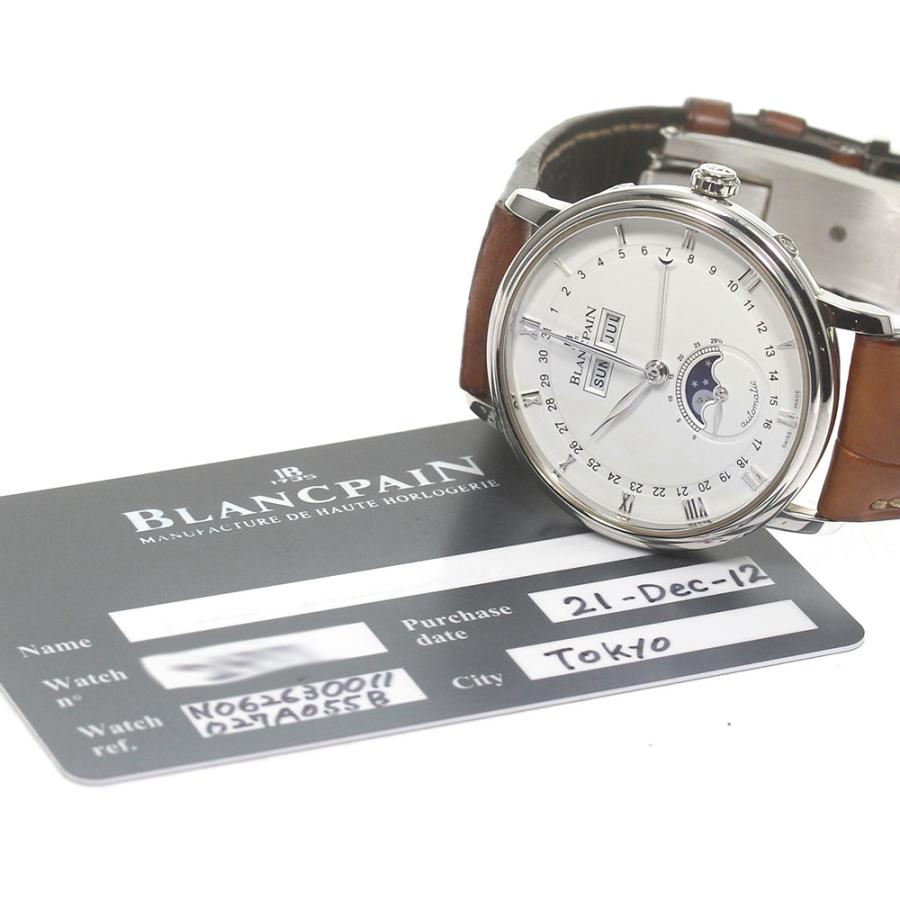 BLANCPAIN ブランパン ボックス　ヴィルレ BLANCPAIN（ブランパン） Blancpain 6263 ヴィルレ ムーンフェイズ