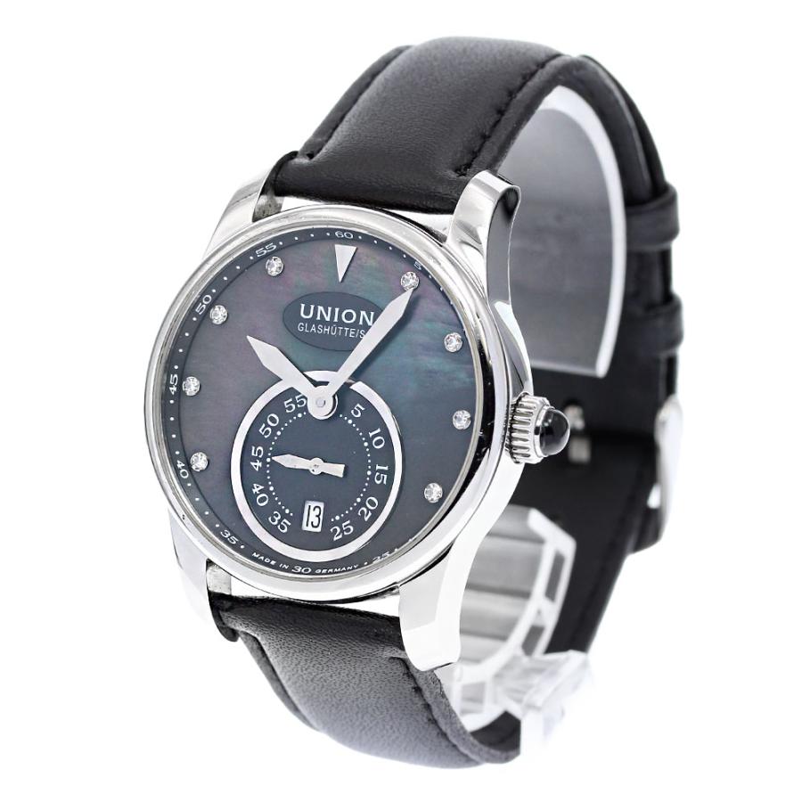 ジャンク ユニオングラスヒュッテ UNION GLASHUTTE D004.228A 8Pダイヤ スモールセコンド 自動巻き メンズ _830679【ev20】の画像