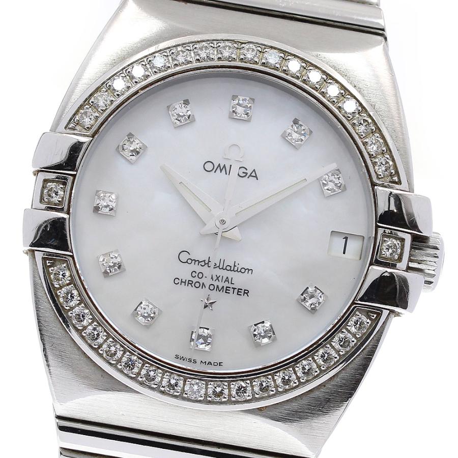 OMEGA 訳あり オメガ コンステレーション 11P ダイヤベゼル ホワイト  