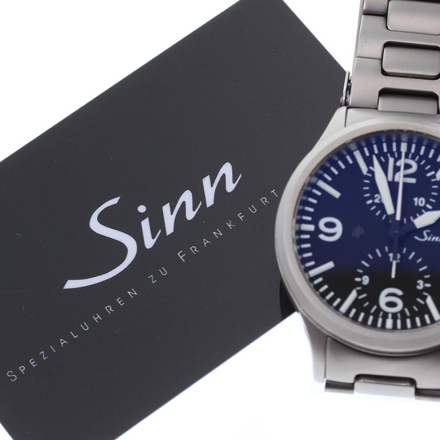 Sinn ジン 756 テギメント デイト クロノグラフ 自動巻き メンズ 美品  