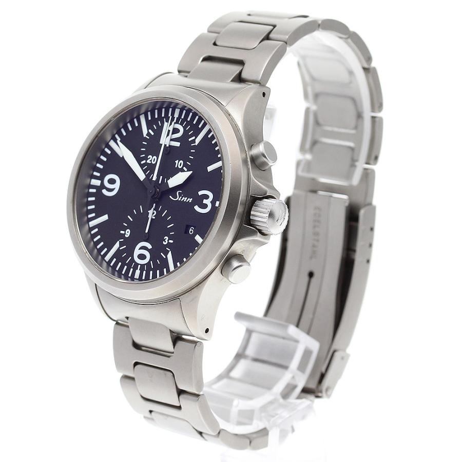 Sinn ジン 756 テギメント デイト クロノグラフ 自動巻き メンズ 美品  