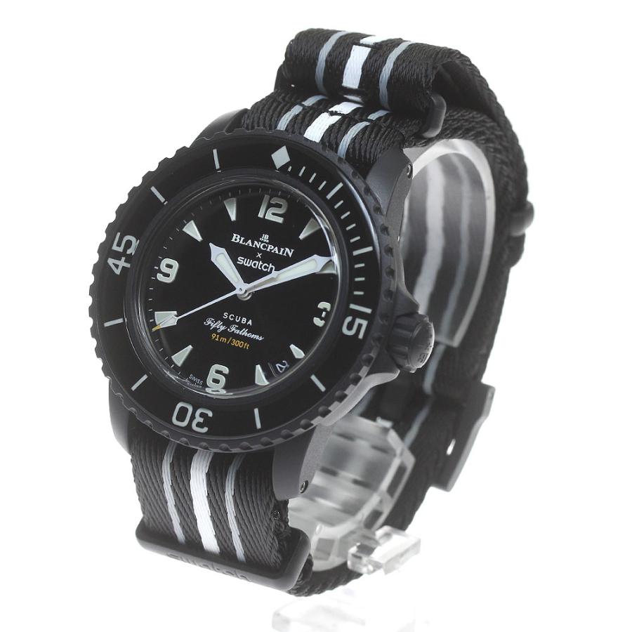 ブランパン×スウォッチ SO35B400 メンズ腕時計 自動巻き ブラック BLANCPAIN（ブランパン） Blancpain SO35B400 スウォッチ × オーシャン