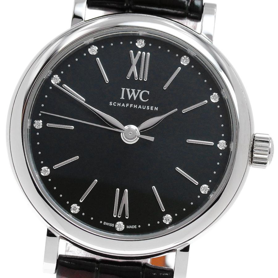 IWC SCHAFFHAUSEN IW357412 ポートフィノ オートマティック 34 12Pダイヤ 自動巻き レディース 保証書付き_831975 IWC - IWC SCHAFFHAUSEN IW357412 ポートフィノ オートマティック 34