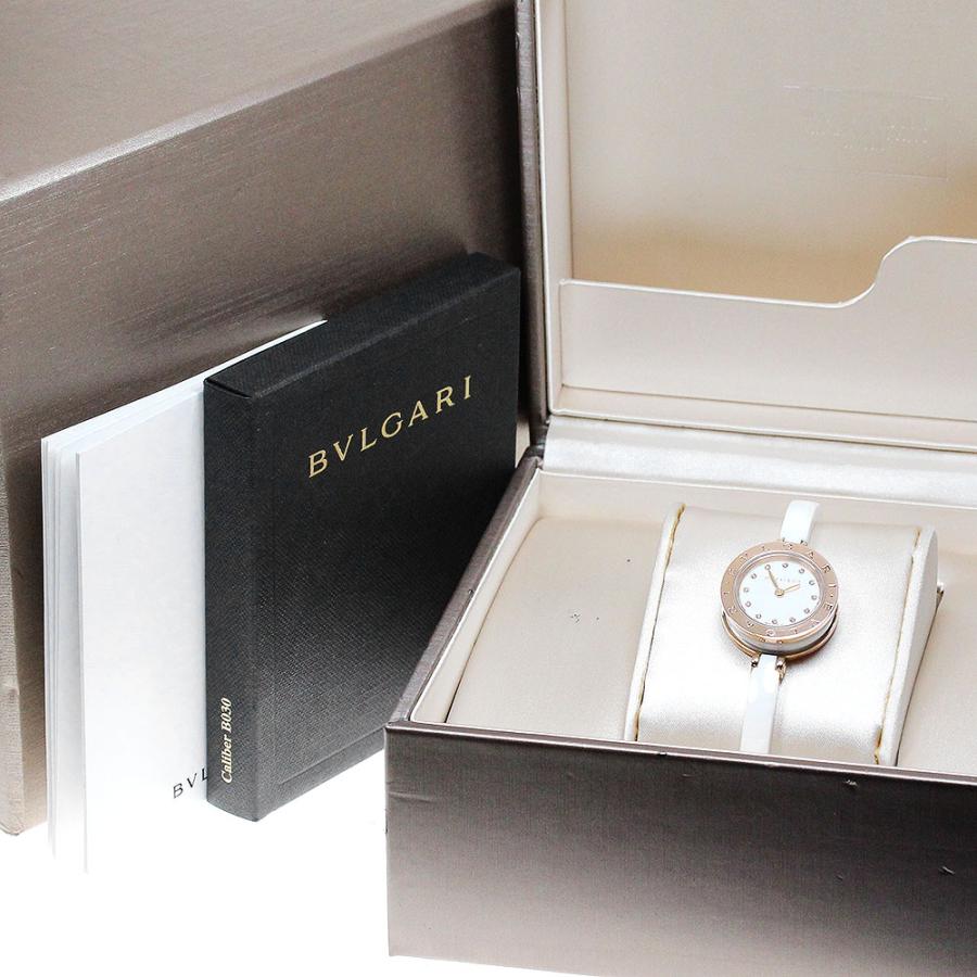 ☆良品★箱・保証書付き【BVLGARI】ブルガリ B-zero1 12Pダイヤ BZP23SGC クォーツ レディース【ev10】 BVLGARI（ブルガリ） BVLGARI BZP23SGC B-zero1 K18PG 12Pダイヤ