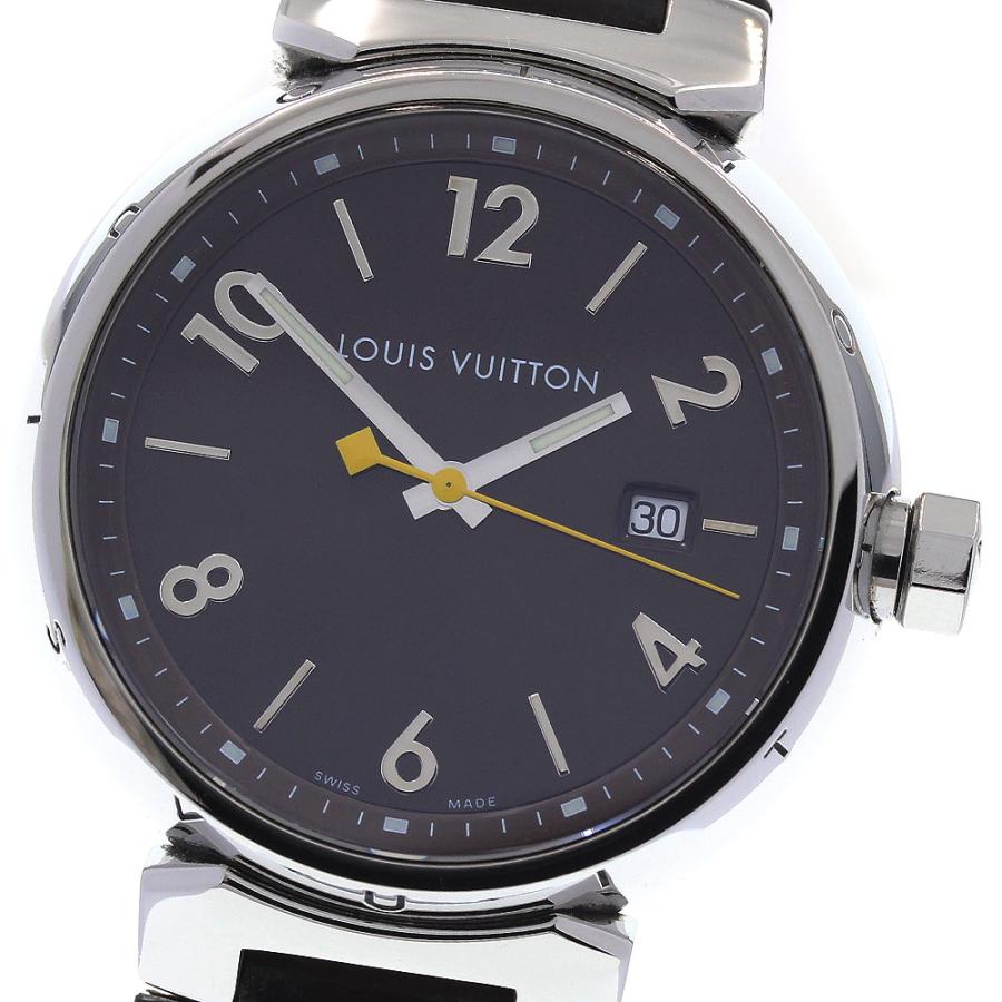 LOUIS VUITTON ルイ・ヴィトン Q1111 タンブール デイト クォーツ 