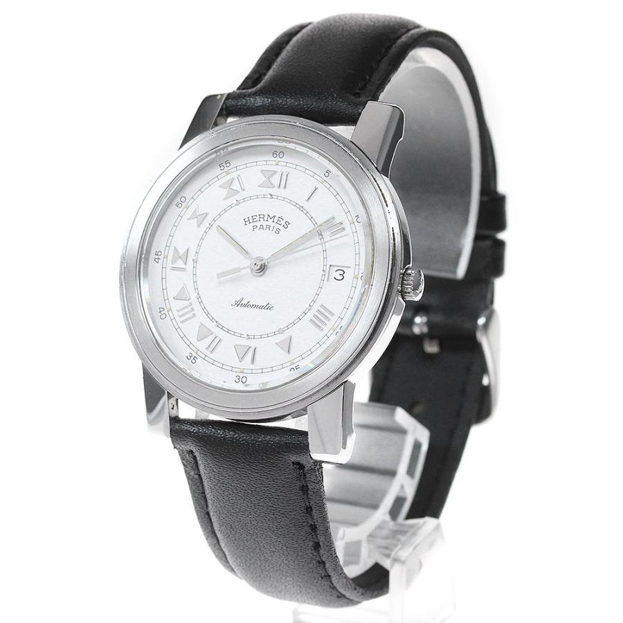 エルメス HERMES キャリック デイト クォーツ レディース 箱付き_914528 HERMES エルメス レディース腕時計 キャリック QZ デイト SS シルバー